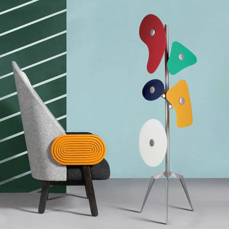 

Nordic Multicolored Tripod Floor Lamp Modern Creative Personality Iron Luminaires for Hotel Living Room Bedroom Led Corner Light