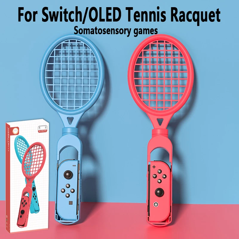 2 Pezzi Racchetta Da Tennis Per Nintendo Switch/Switch Oled Joy-Con Controller Cinturino Da Polso Per Mario Tennis Racchetta Grip Accessori Per Giochi