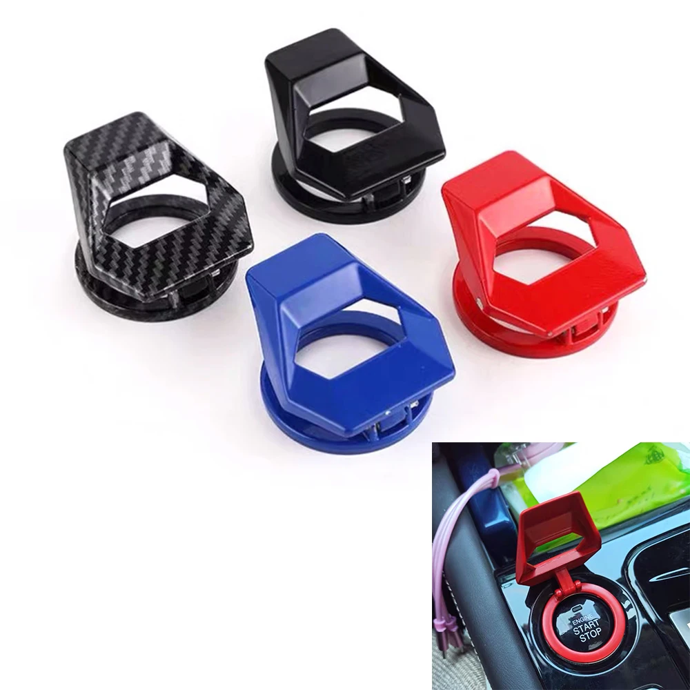 

JDM One-button Start Button Decoration Cover Ignition Switch Protection Cover Car Interior Modification Start Sticker Ring