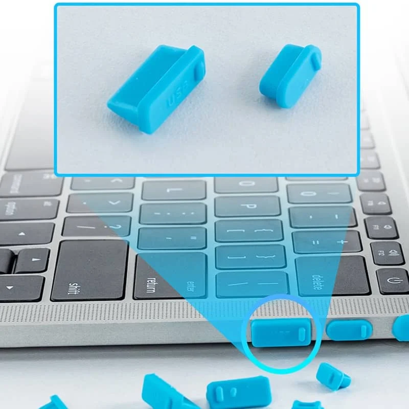 Universal Laptop Dustproof Plug Set - 16 Protective Anti-Dust Stoppers