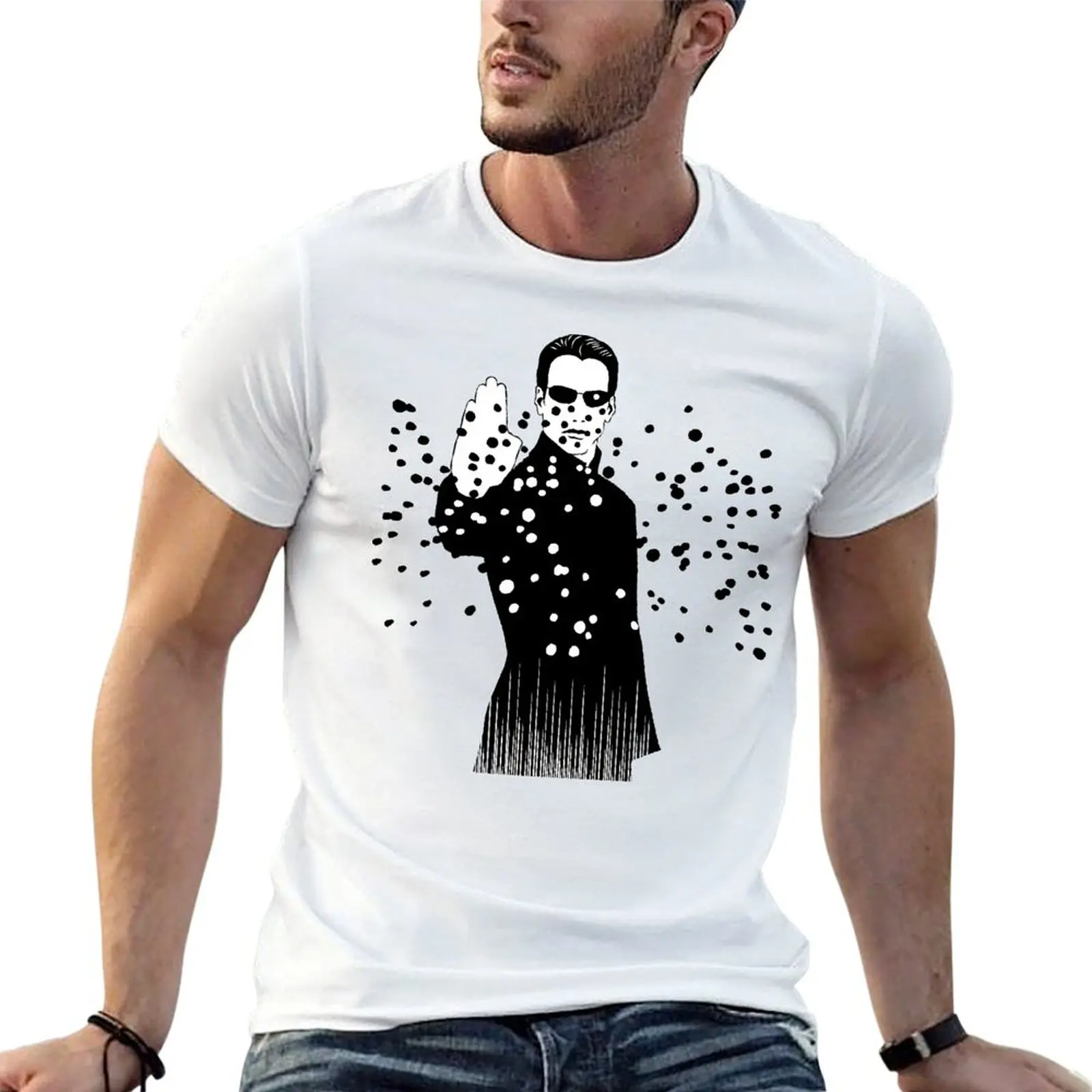 Harajuku The Matrix Neo Bulls Essential For Sale T-Shirt Motion Tees Cute Geeky Fitness Taglia Usa