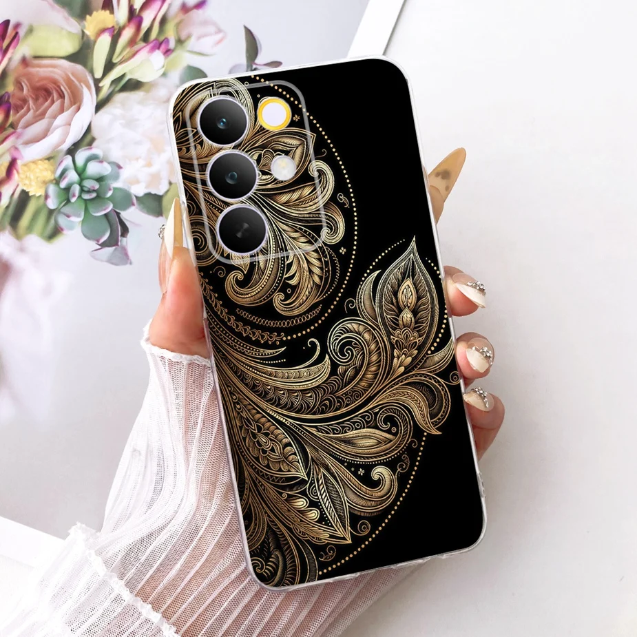 Stylish Flowers & Butterfly Painted Soft Slim Phone Case