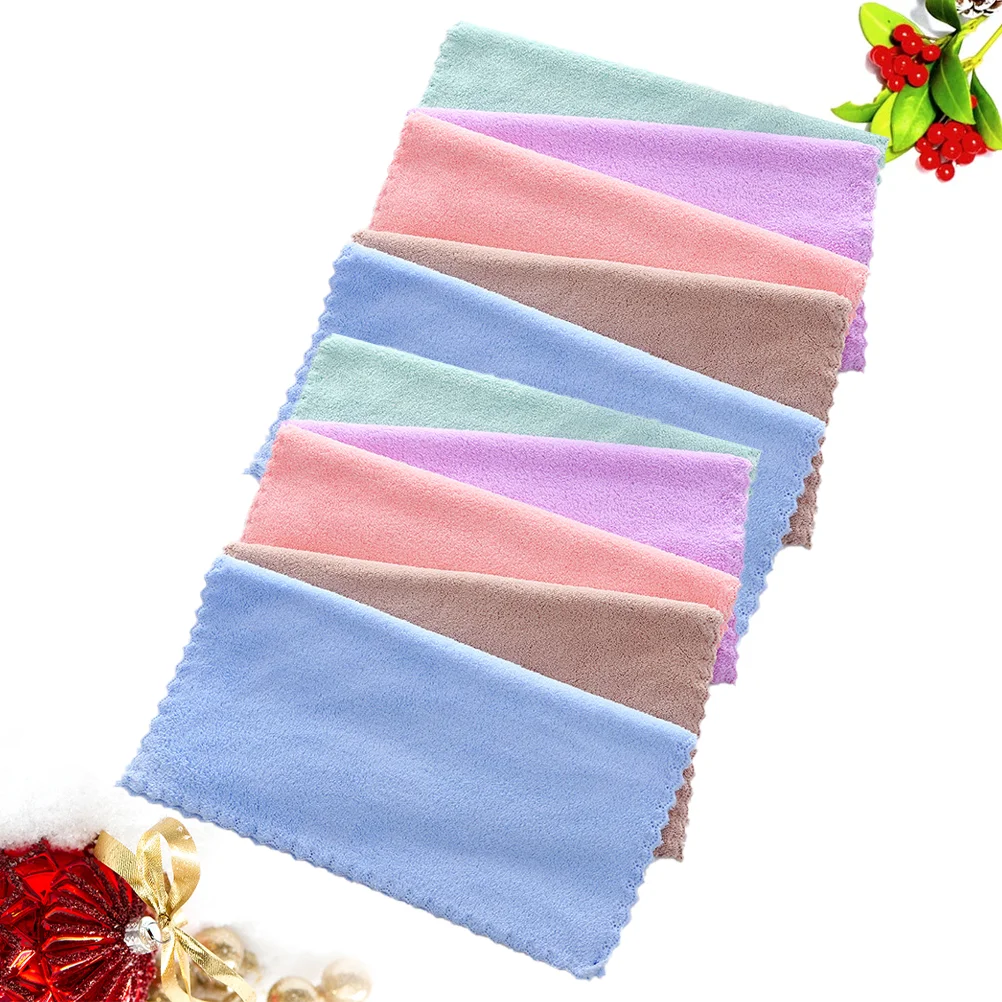 

10 Pcs Micro Fiber Towels Microfiber Cleansing Face Makeup Remover Cloth Wash Child