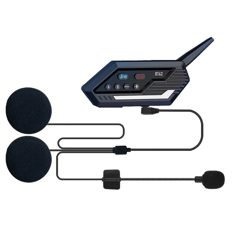 

Motorcycle Helmet Bluetooth Intercom Wireless Headset Cycling Helmet Headset 2 People 1000M Intercom Waterproof Durable