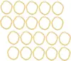 10/20/40 Doll Mini Gold Necklaces Chains Doll Dress Up Necklace Chains Golden Chains for DIY Doll Decor Photo Props Dollhouse 1