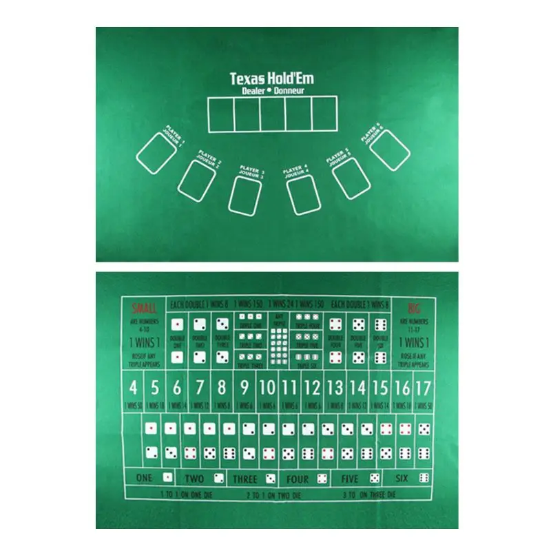 N0HA Casino Party Poker Entertainment Hold Tablecloth Flannel Table Mat texas holdem table pad