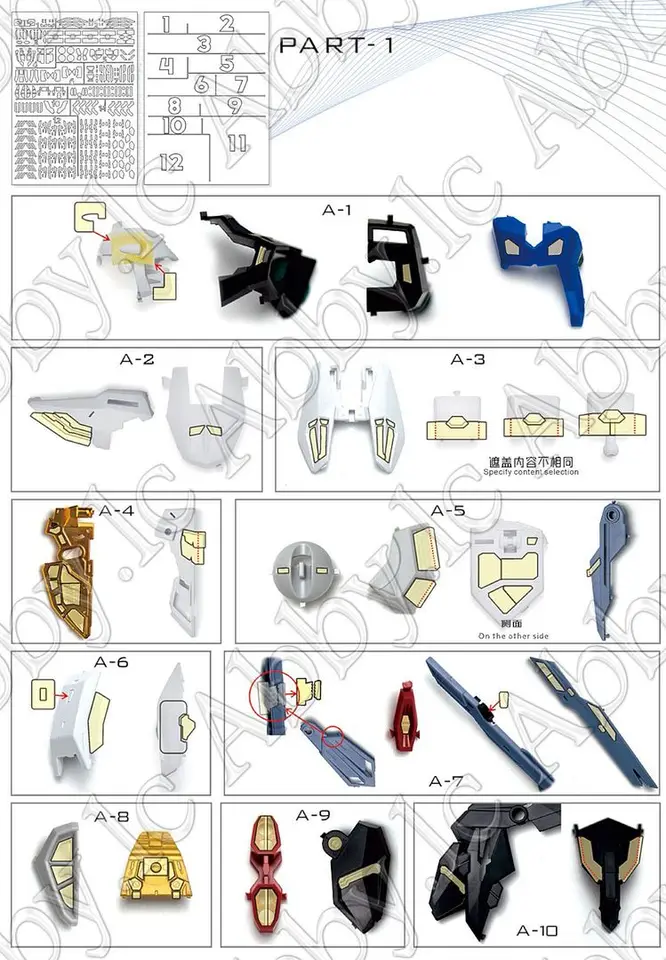 ストライクフリーダムマスターテープシート、ホイルステッカー