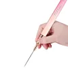 6/9/12/15/18/25mm Pink Gradient Handle Nail Art Liner Brushes Gel Nail Brush Gel Nail Polish Painting Brush Drawing 1