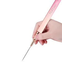 6/9/12/15/18/25mm Pink Gradient Handle Nail Art Liner Brushes Gel Nail Brush Gel Nail Polish Painting Brush Drawing 1