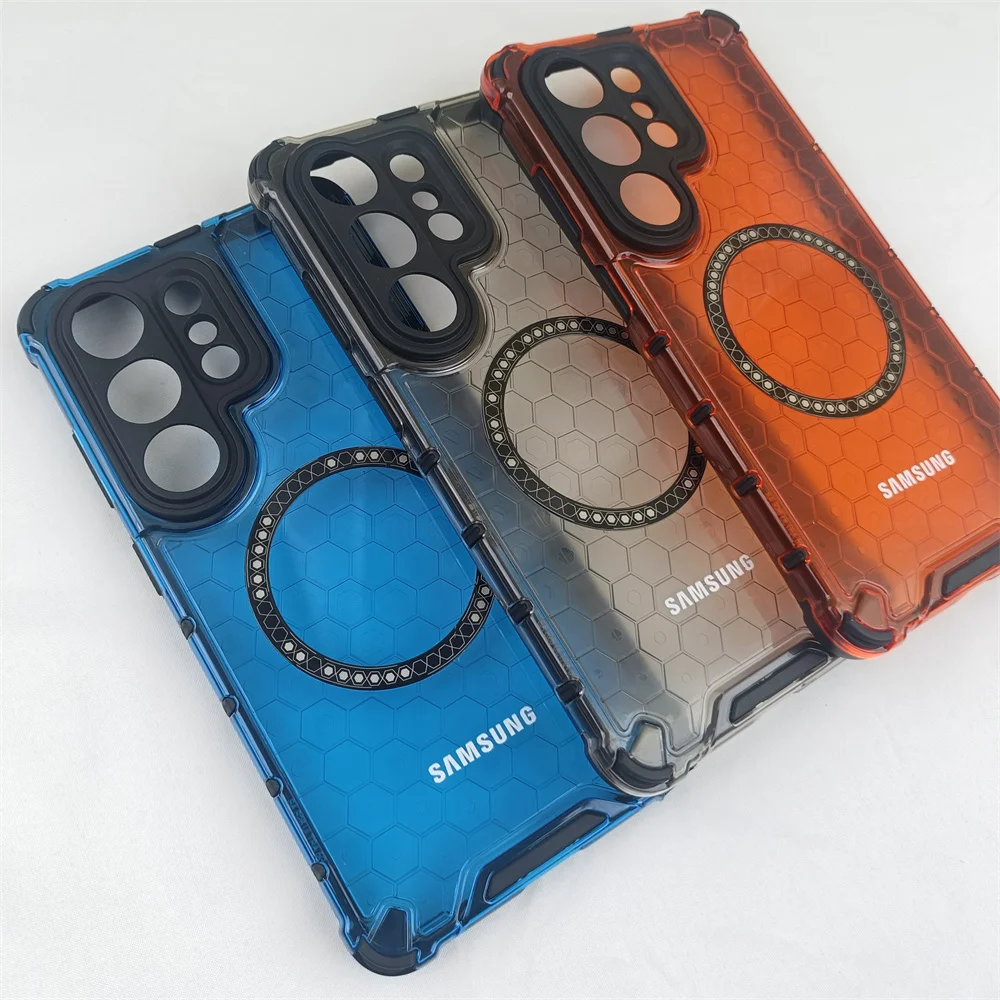 Translucent Armor Magnetic Case with Lens Protection Cover