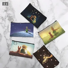 

Little Prince Cartoon Fashion Coin Purse Fun Harajuku Girls Cute Clutch Bag Canvas Portable Women Cosmetic Bag For Party Wedding