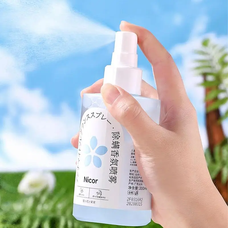 

Clothes Fragrance Spray 200ml Deodorizing Longlasting Antibacterial Antistatic Deodorizing Air Freshener Anti-Static Clothe Spry