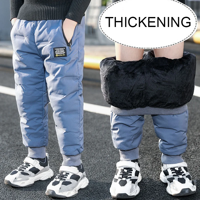 Boys Pants Cotton-padded Winter 4-14 Years