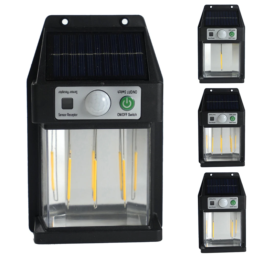 Outdoor Solar Tungsten Wall Light with Motion Sensor Waterproof LED Street Light Patio Outdoor Deck Porch Barn Garage