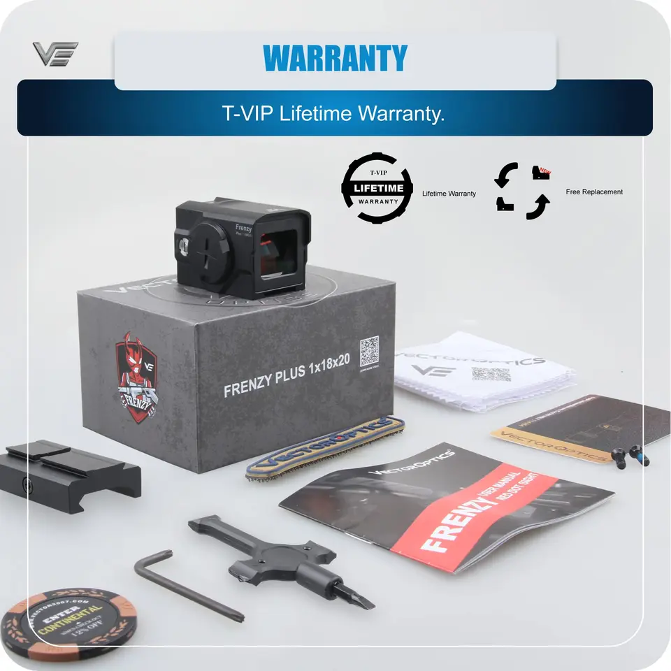 トイガン VectorOptics Vector Optics Frenzy Plus 1x18x20 閉じた反射サイト 赤点