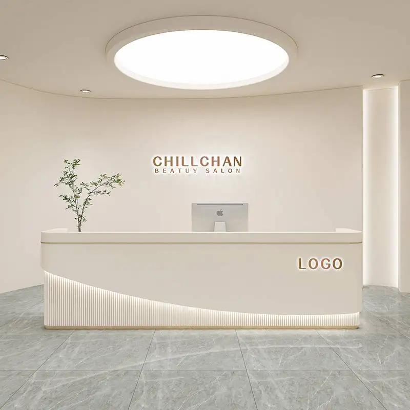 Description Picture 6 of itemPodium Modern Reception Desks Church Office Modern Cash Register Table Luxury Service Escrivaninha Para Quarto Luxury Furniture