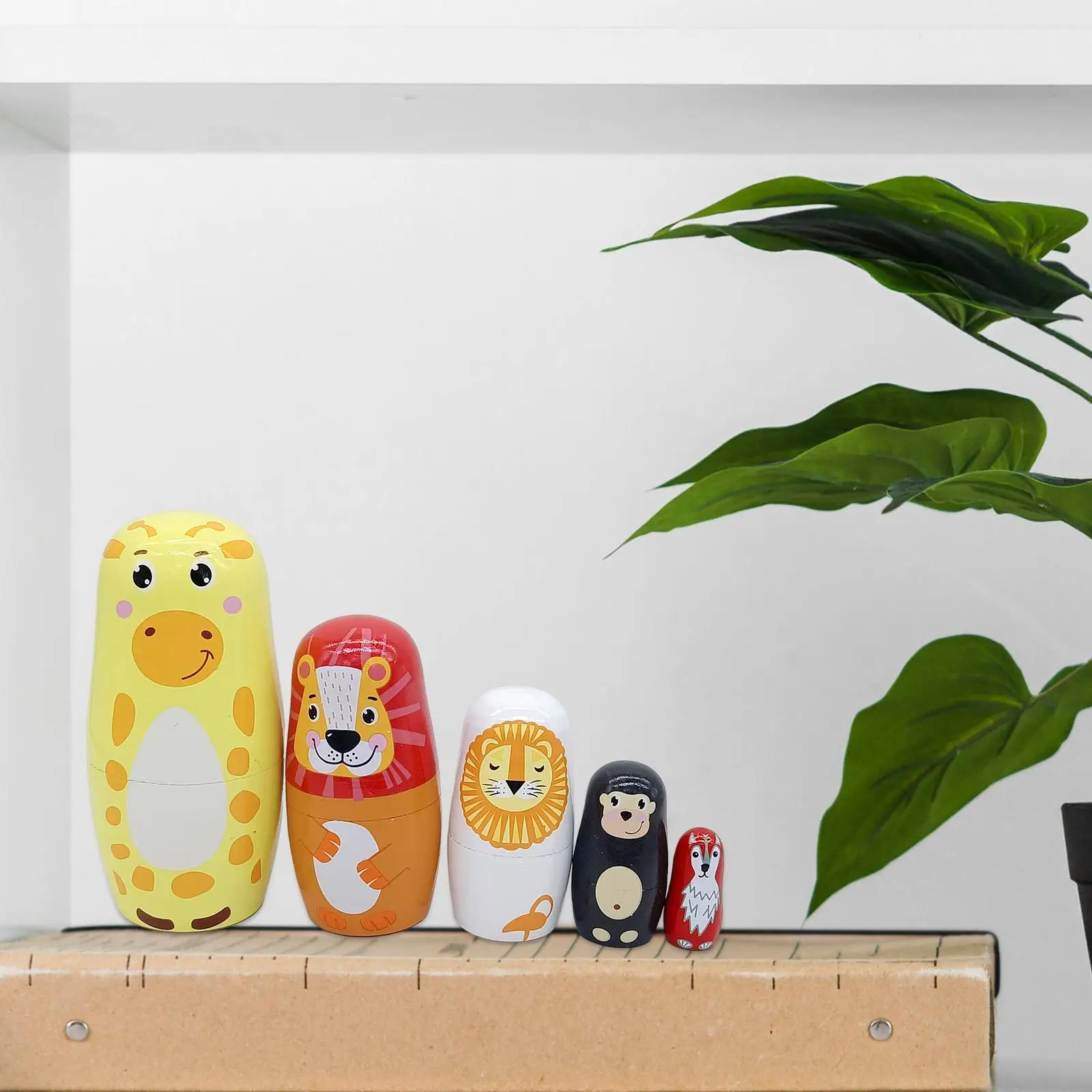 

5 Pieces Russian Nesting Doll Figures Stacking for Halloween Home Birthday