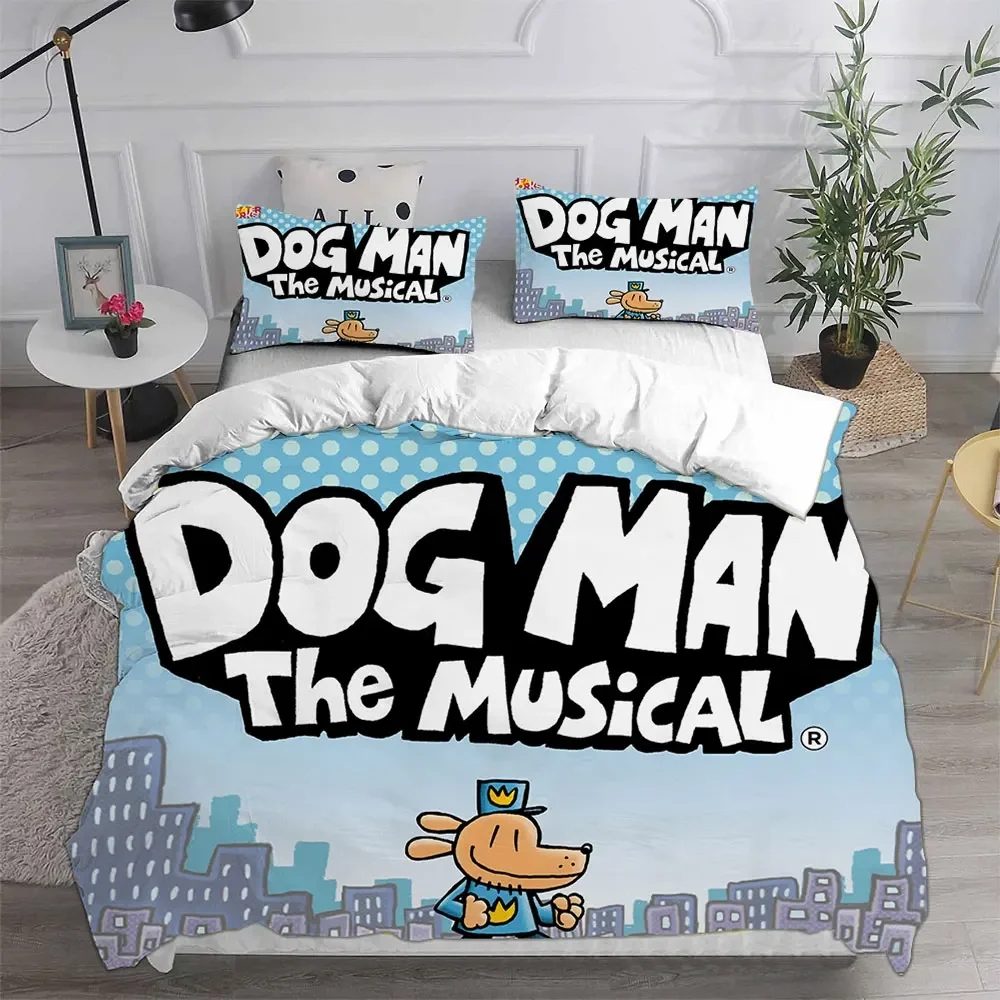 Dog Man (2025) Bedding Sets Quilt Bed Cover Comforter Duvet Cover Pillow Case 2-3 Pieces Sets Teenagers Children's Gifts