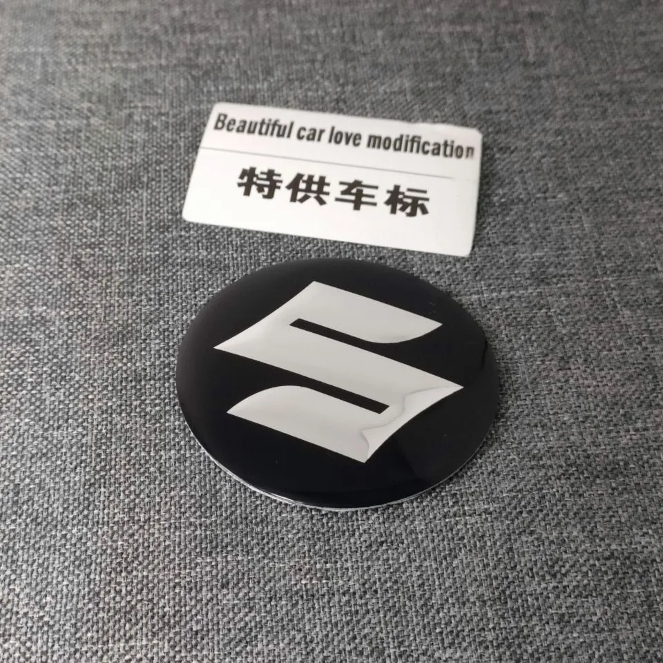 4 Stuks Naafkappen voor Suzuki JIMNY Grand Vitara Sx4 Swift 56MM, Auto Wieldop Sticker Wieldoppen Velgen Badge Wielnaafdoppen Auto Logo Embleem Accessoires,Red