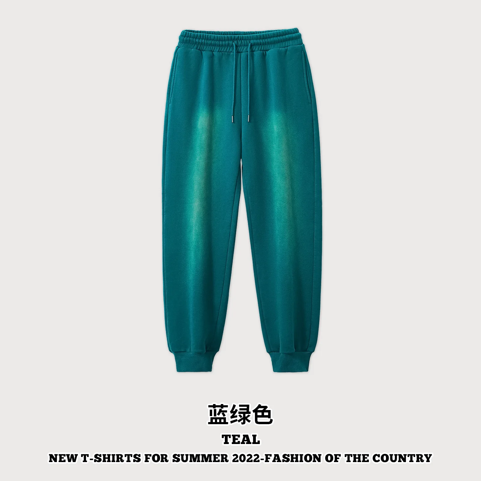 Men's Trousers Retro Autumn Winter Washed Sweatpants Unisex Loose Heavy Weight 380GSM Cotton Solid Thickening Casual Pants