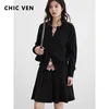 CHIC VEN Women Cardigan Korean O Neck Loose Single Breasted Knitted Sweaters Fashion Female Jumpers Clothing Autumn 2025 2