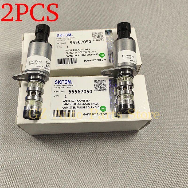 

2PCS Camshaft Cam Control Solenoid Valve For Chevrolet Aveo Cruze Sonic Pontiac G3 Vauxhall Opel Astra 55567050