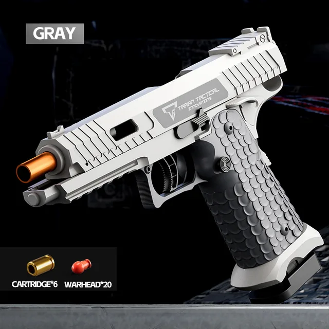 Pistol G17 Soft Bullet Toy Continuous Firing Blowback Guns Shell Ejected Manual Airsoft Weapon Kids Birthday Christmas Gift 3