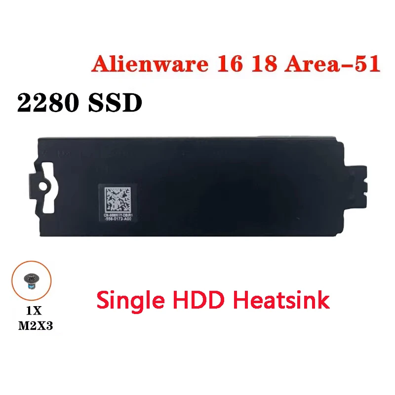 New Original Laptop M.2 SSD1 SSD2 SSD3 2280 Bracket Heatsink Plate For DELL Alienware 16 18 Area-51 16inch 18inch