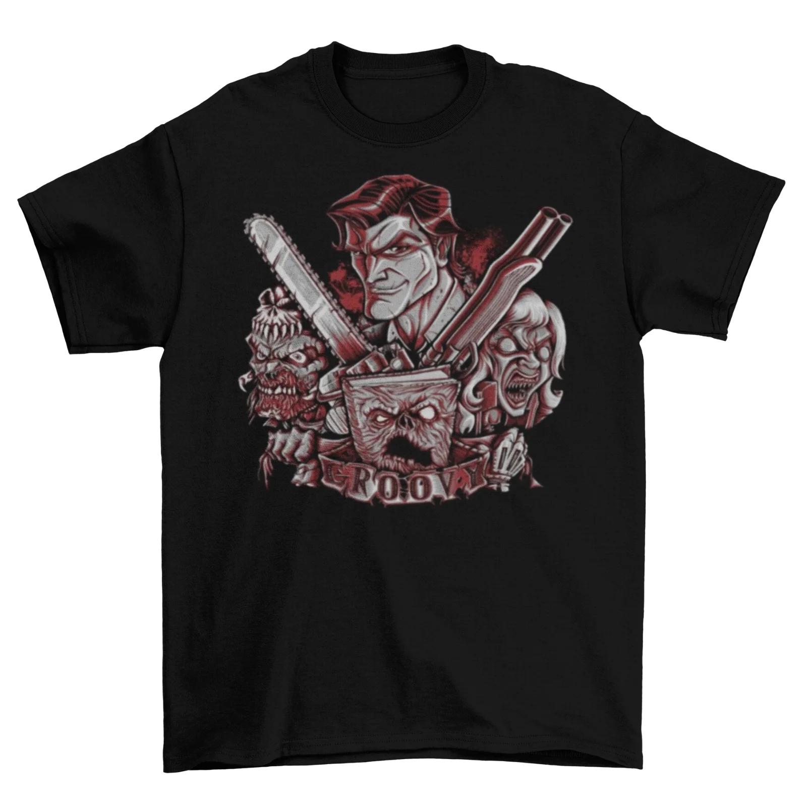 Evil Dead Necronomicon T-Shirt Unisex Adult Army Of Darkness Horror Taglie Novità