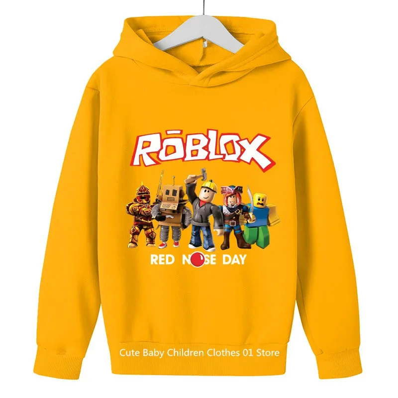 2024 CALIENTE 2024 Moda Primavera Otoño Ropa de Bebé Conjuntos de Sudadera con Capucha Robloxing para Niños Pantalones Largos Casuales para Niños