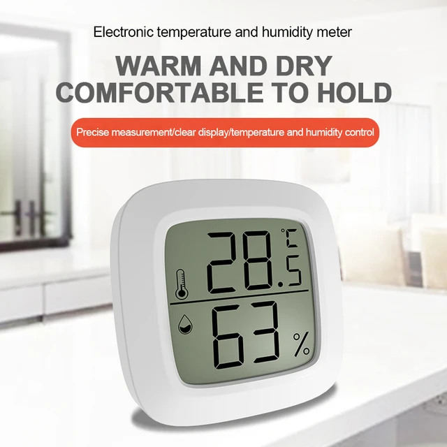Digital Hygrometer Thermometer LCD Screen Portable Mini Small Round  Temperature Humidity Meter Indoor Outdoor Measuring Tool - AliExpress
