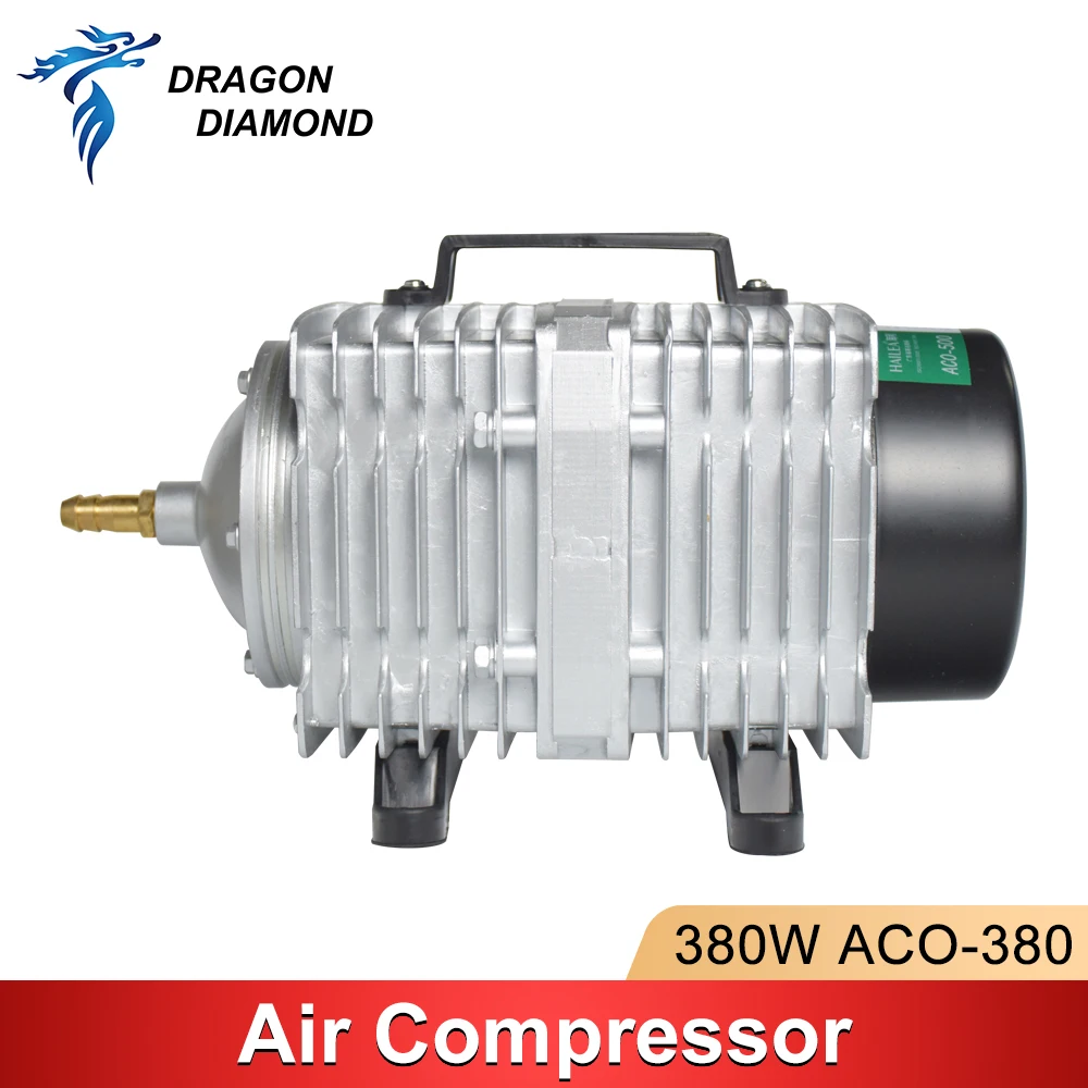 ACO-380 380W 공기 펌프 압축기 CO2 레이저 조각 절단기 용 전기 자기 레이저 공기 보조 220V