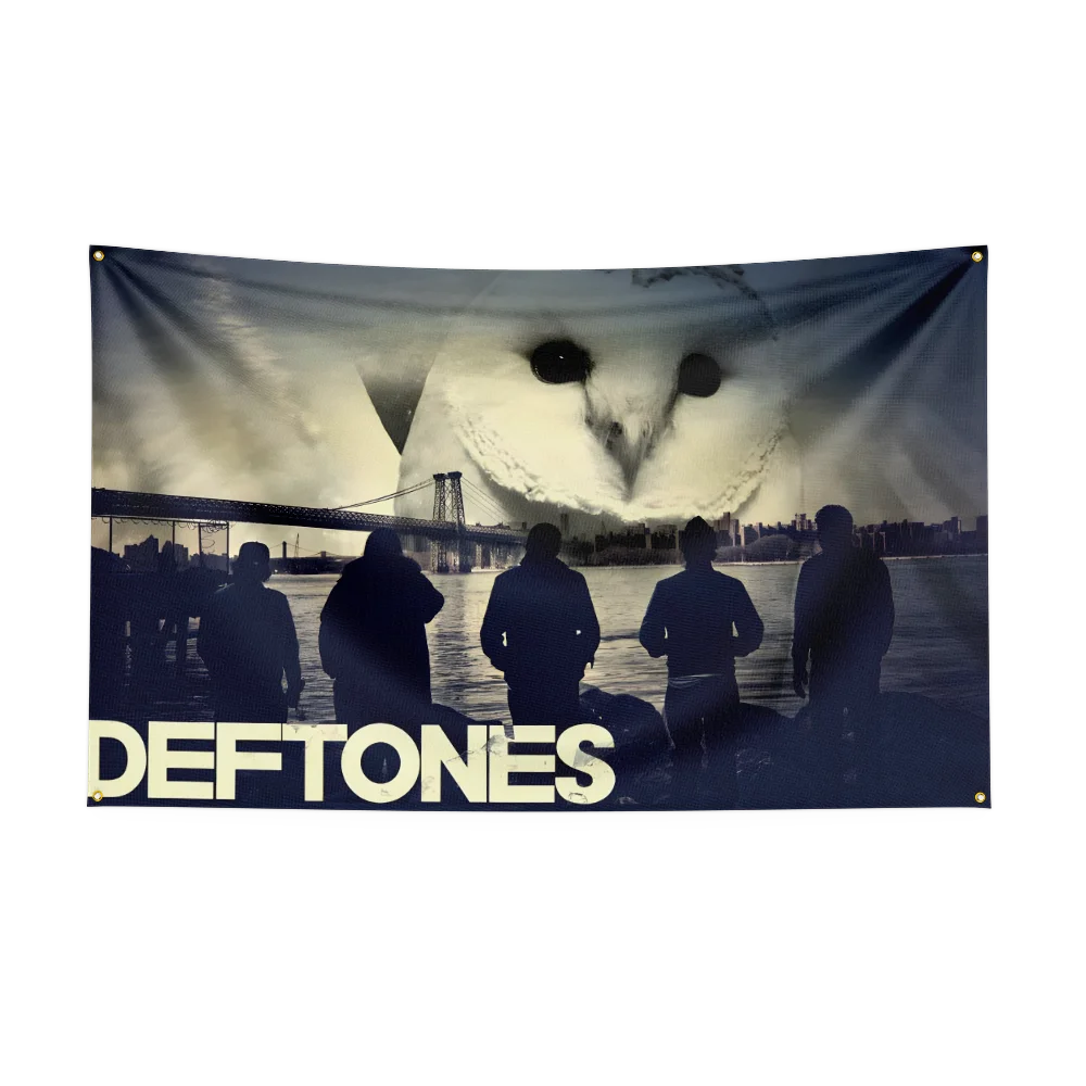 Deftones Band Polyester Banner – 3x5 Ft Digital Print Wall Art with Brass Grommets
