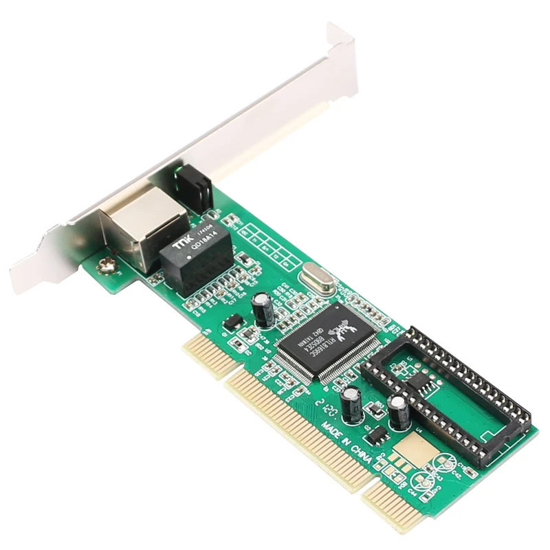 데스크탑 PC용 기가비트 PCI 이더넷 카드 RTL8169 칩, 10/100/1000Mbps, RJ45 단일 포트, 대형 및 소형 케이스 네트워크 어댑터에 적합