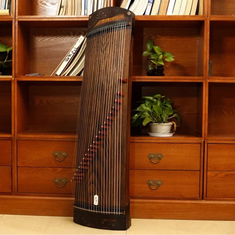Ancient Zither Guzheng Strings 130CM Professional 21 Strings Portable Small Handmade Solid Wood Guzheng