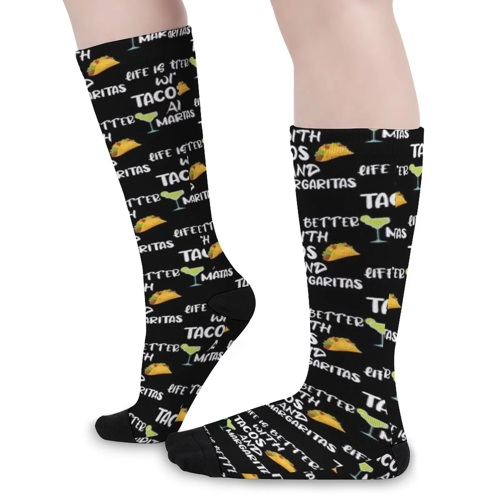 Life is Better with Tacos and Margaritas funny mexican cinco de mayo tacos Essential Socks Running socks man socks for Women