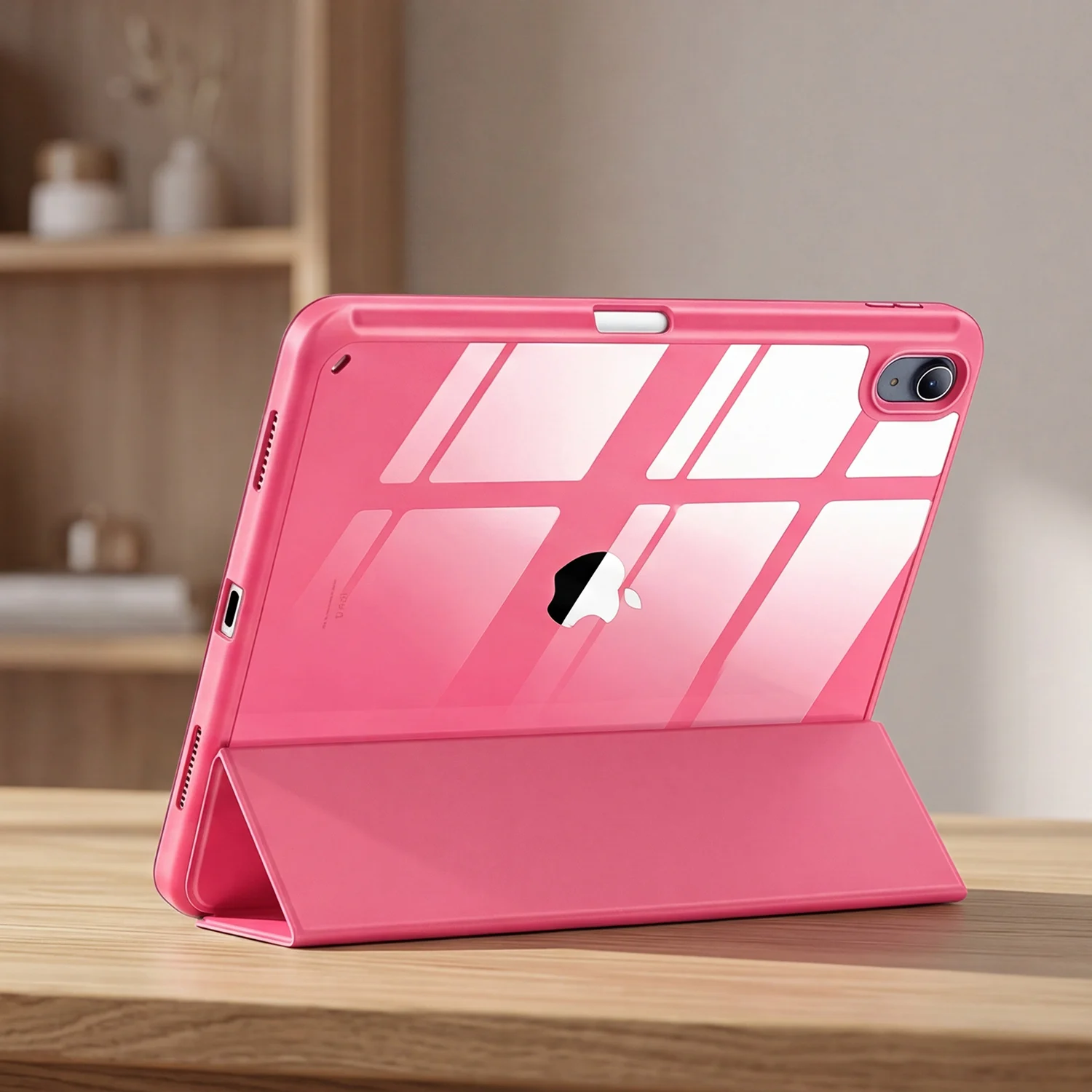 Magnetic Flip Smart Cover with Pencil Holder