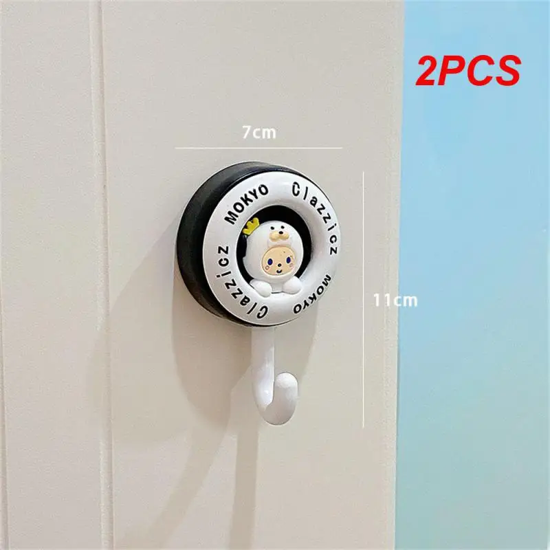 

2PCS Hook Up Green Cute Shape Multi-color Optional Strong Load-bearing Capacity Installation Without Drilling Houseware