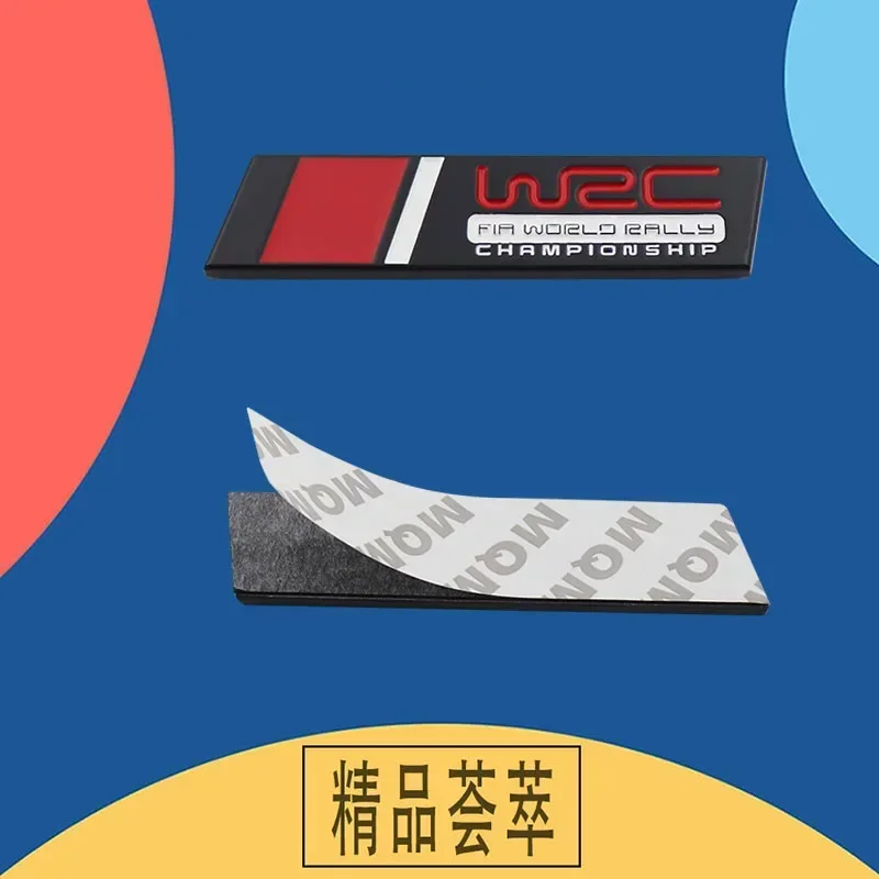 3D 자동차 스타일링 WRC 세계 랠리 챔피언십 범용 금속 배지 펜더 장식 엠블럼 네임 플레이트 스티커 자동차 액세서리
