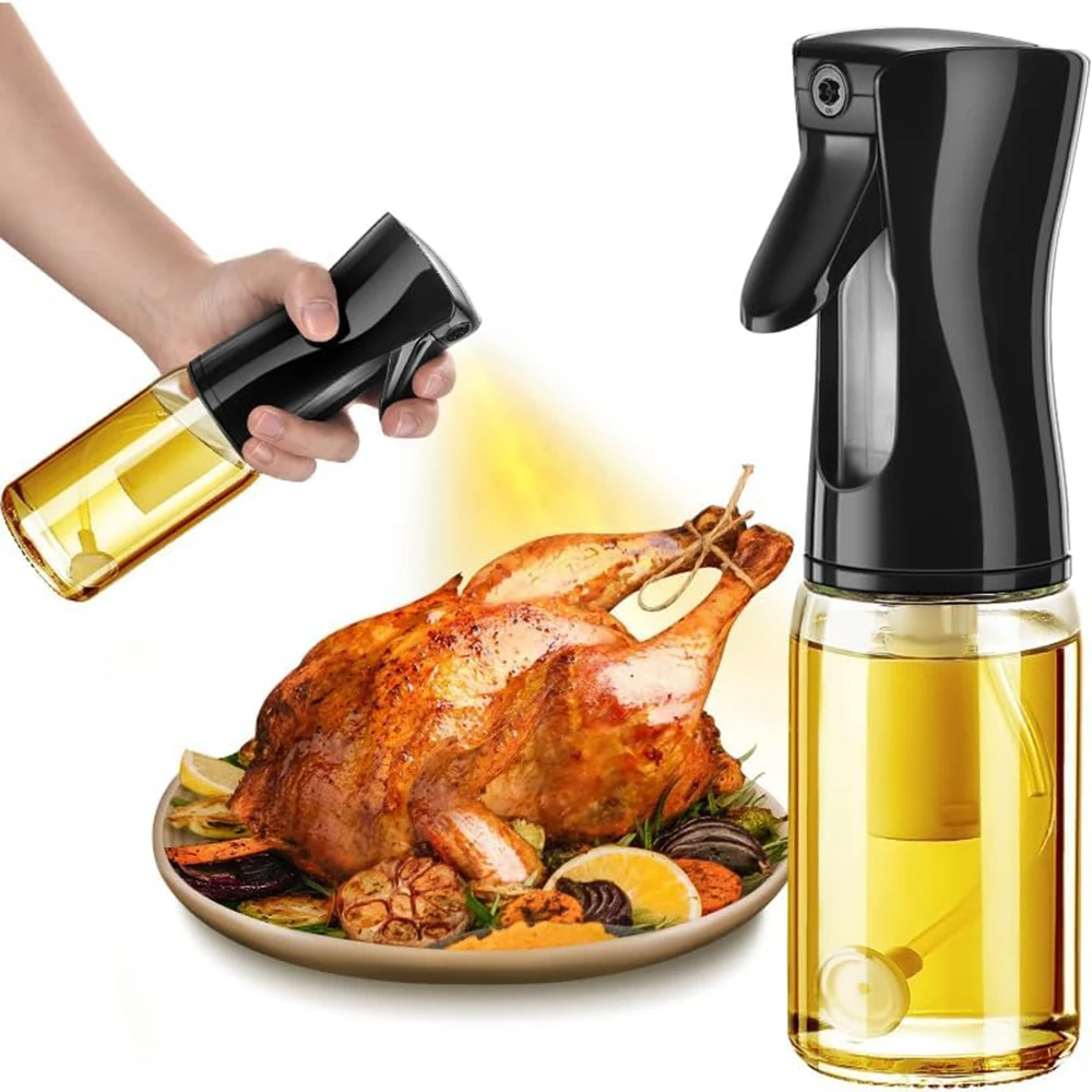 Oil Sprayer 200ml 300ml 500ml Oil Spray Bottle Kitchen Cooking Olive Oil Dispenser Camping BBQ Baking Vinegar Soy Sauce Sprayer Containers