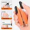 1Pcs Orange Nail Clippers Foldable Pliers Toe Nail Clippers Finger Cuticle Pro Nail Correction Dead Skin Remover Tools Durable 3