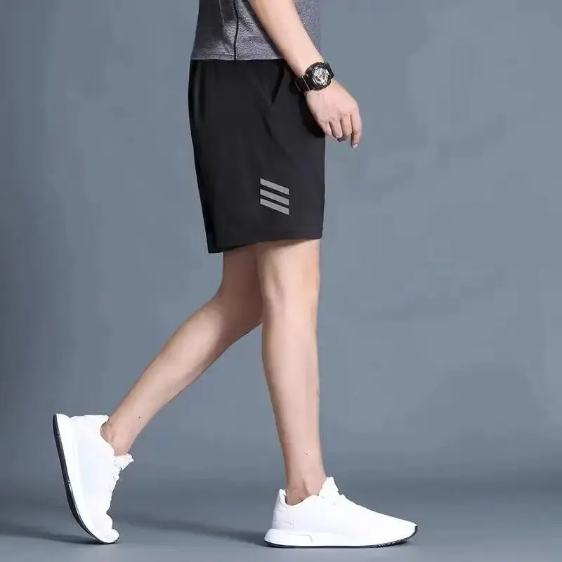 Men's Sports Shorts Casual Quick-drying Running Ice Silk Basketball Summer Thin Beach Football Loose Five-point Pants Tren sports shorts