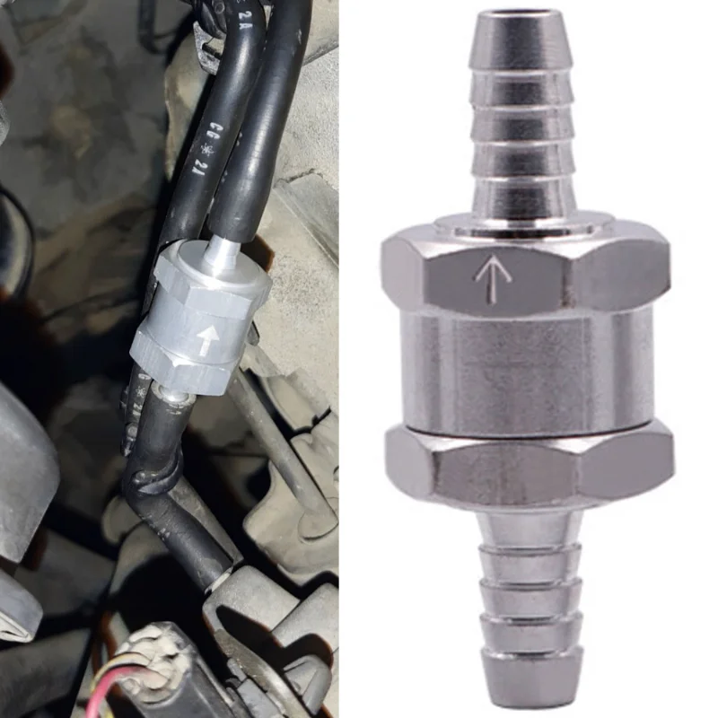 

Fuel Non Return Check Valve 6/8/10/12mm Aluminium Alloy Petrol Diesel Water Fuel Line One Way for Peugeot Renault