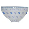 Cute Bear Print Elasticity Briefs, Plus Size Men's Underpants, Gay Bear Proud Underwear, Sexy Cuecas White/Black L XL XXL 3XL 6