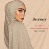 Écharpe Hijab en Jersey de coton Modal de qualité supérieure, châle musulman Long, Turban doux uni, bandeau pour femmes, bandeau africain 170x60cm