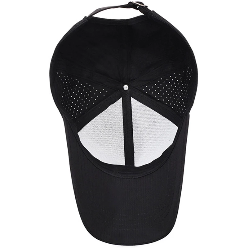 Hot Sale Men's Solid Color Sports Mesh Dad Hat Outdoor Sunscreen Fishing Cap Breathable Leisure Baseball Cap For Dad