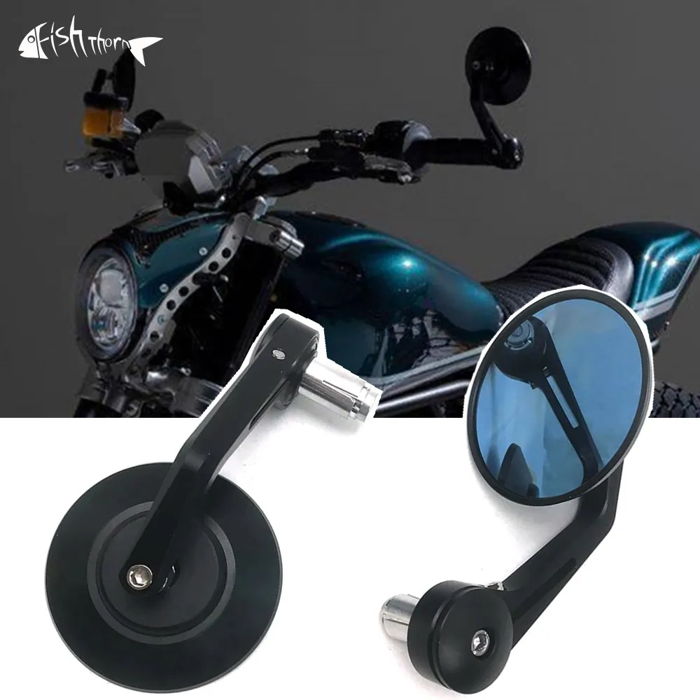 

Motorcycle Handle Bar End Mirrors Side Mirror For Indian Scout Bobber Twenty Rogue Sixty FTR1200 FTR Rally FTR R Carbon FTR1200S