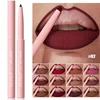12Color Waterproof Lip Liner Pencil Dark Red Brown Lipstick Pencil Lip Outline Nude Matte Lipstick Crayon Contouring Tint Makeup 1