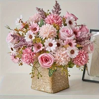 1/3/5pcs Rose Hydrangea Daisy Artificial Flowers