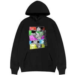 Anime One Piece Luffy Roronoa Zoro Usopp Sanji Tony Chopper Print Hoodie Men Women Loose Oversized Hoodies Sweatshirt Streetwear